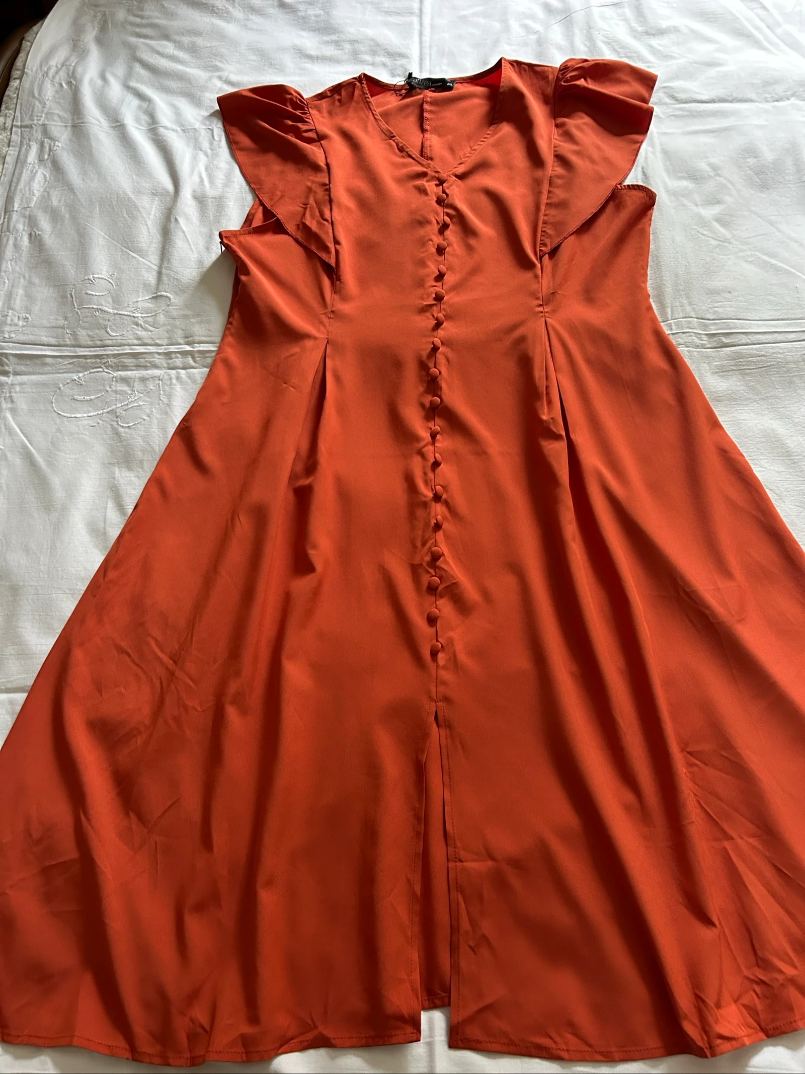 New terracotta midi dress, size 4XL. – photo 3